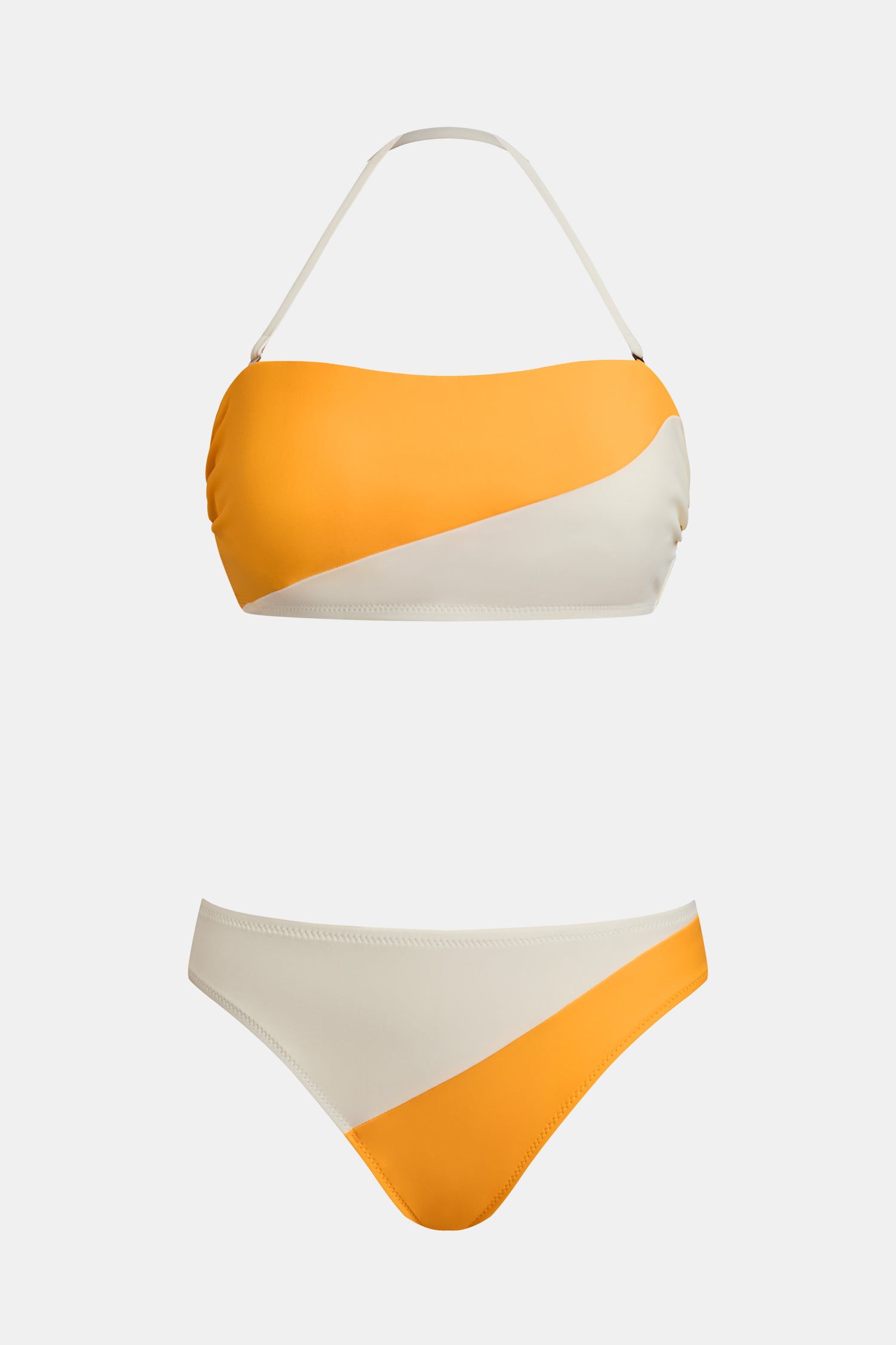 Bikini avec col carré et bretelles amovibles