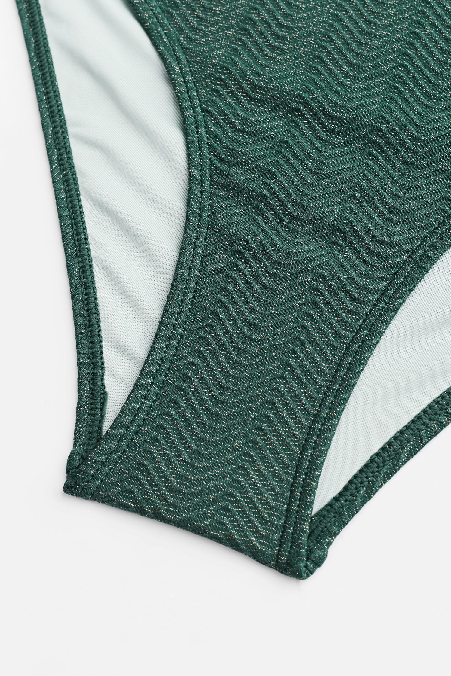 Bikini vert à col en V et hipster taille moyenne🔥HOT
