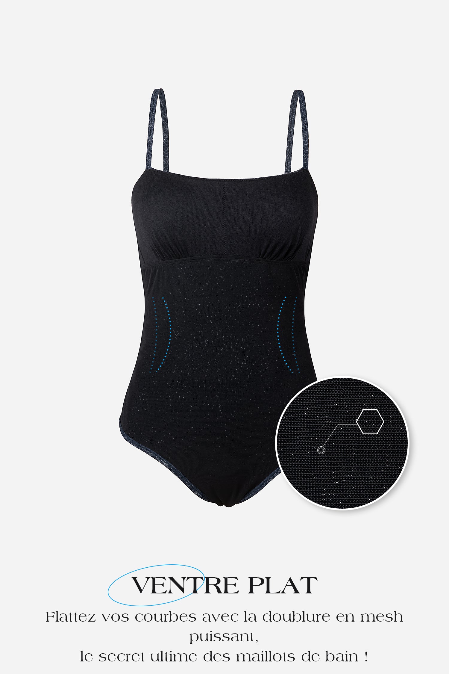Maillot de bain une pièce ventre plat ruchéVentre plat 